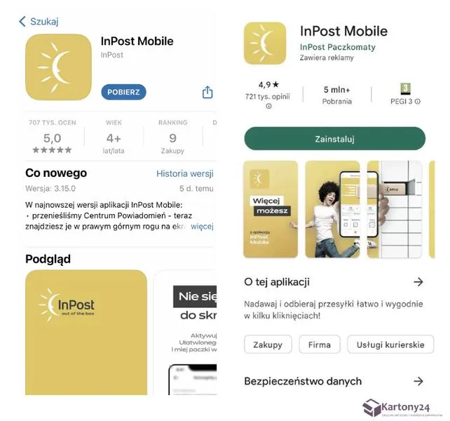 Paczkomaty z InPost Mobile