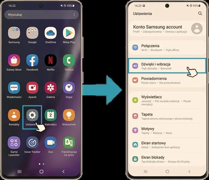 Problemy z siecią Samsung