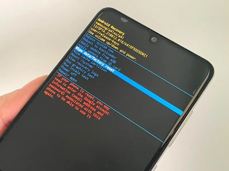 Problemy z telefonem Samsung