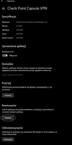Skutki nieodinstalowanego VPN