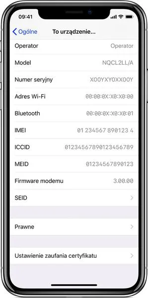 Sprawdzanie iPhone po IMEI