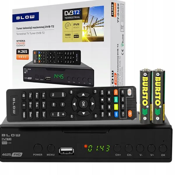 Ustawianie kanałów DVB-T2