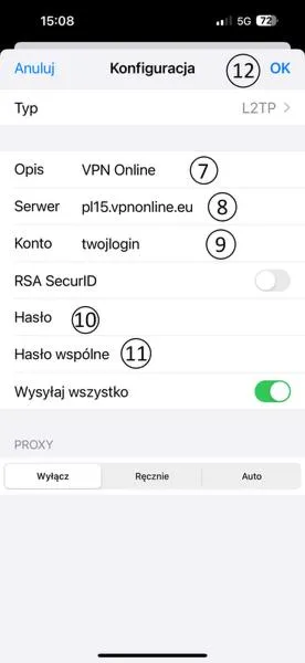VPN na iPhone
