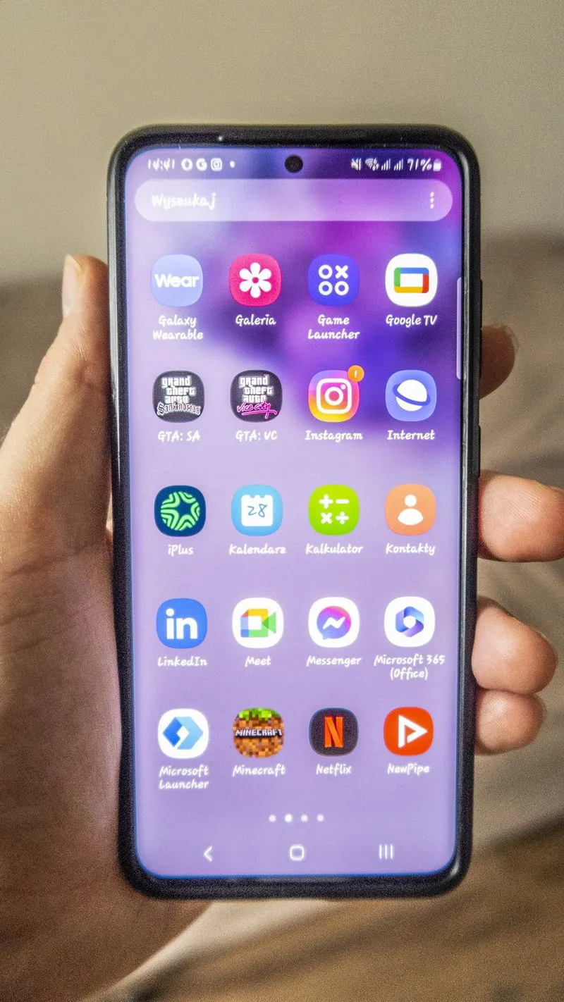 Zmiana rozmiaru czcionki w telefonie Samsung